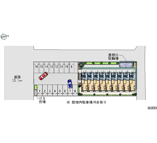 ★手数料０円★能美市湯屋町　月極駐車場（LP）